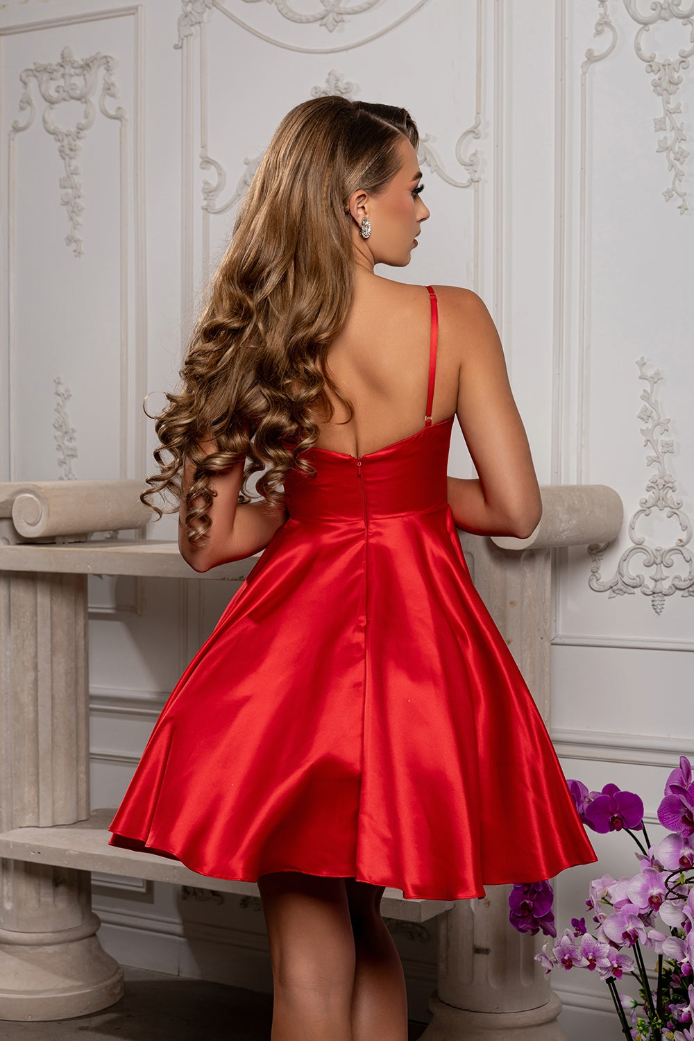 Vestido Corto de Cóctel May Queen MQ1654 - RED