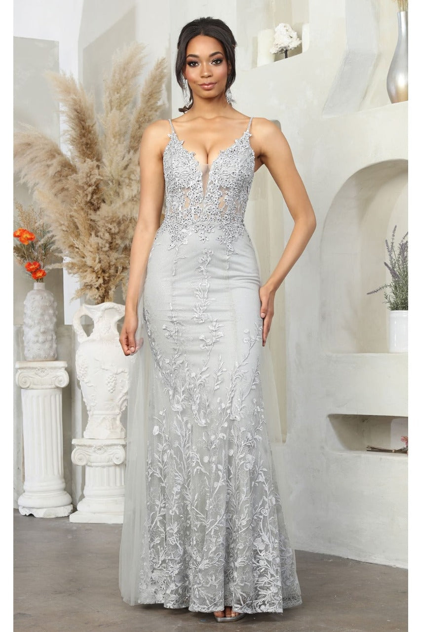 Vestido de Prom Royal Queen RQ8051 - SILVER