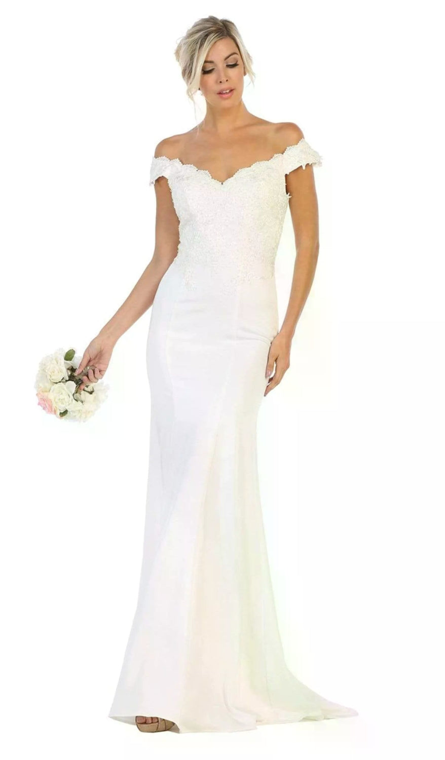 Vestido de Prom May Queen MQ1675 - IVORY