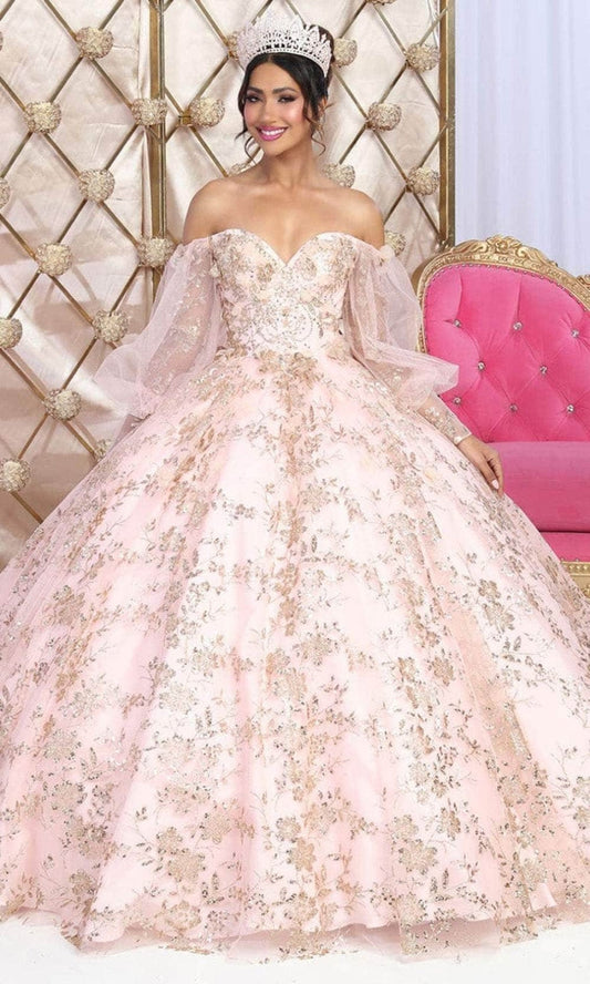 Vestido de XV Años Layla K LK206 - BLUSH/GOLD