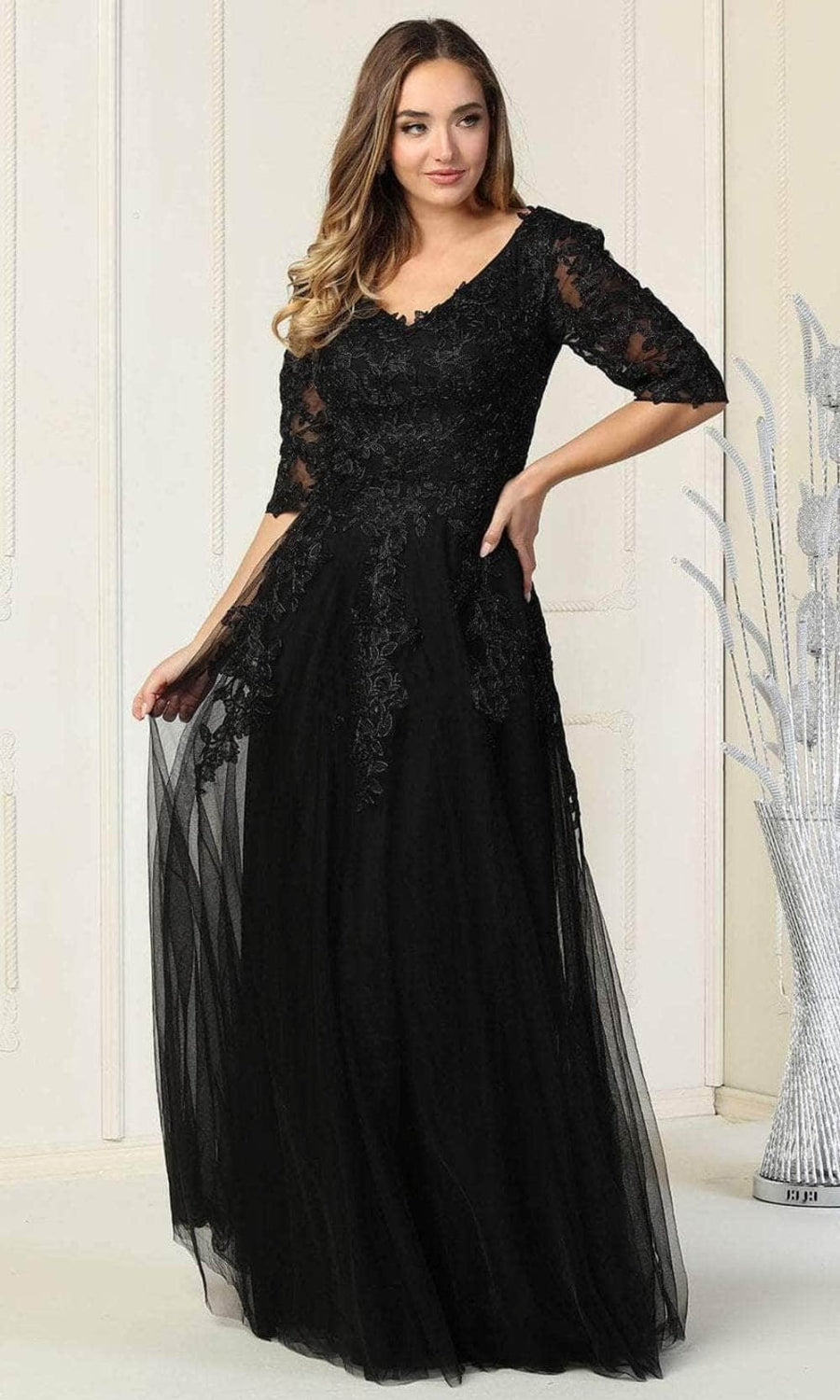Vestido para Mamá de la Novia May Queen MQ1859 - BLACK