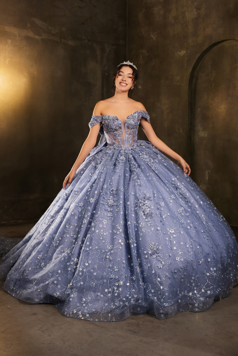Vestido de XV Años Layla K LK273 - DUSTY BLUE