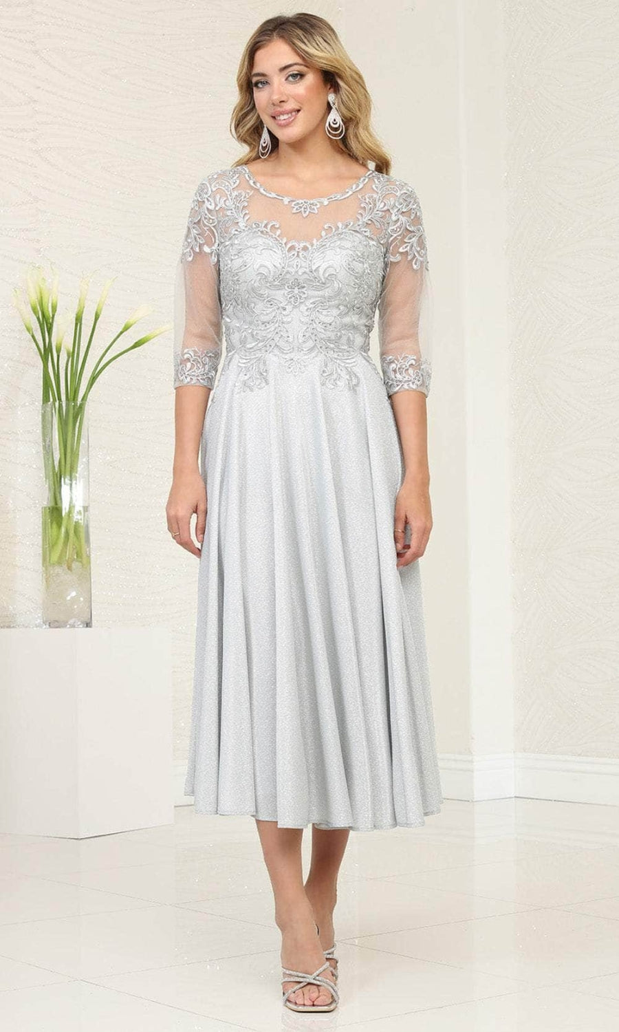Vestido para Mamá de la Novia May Queen MQ2057 - SILVER