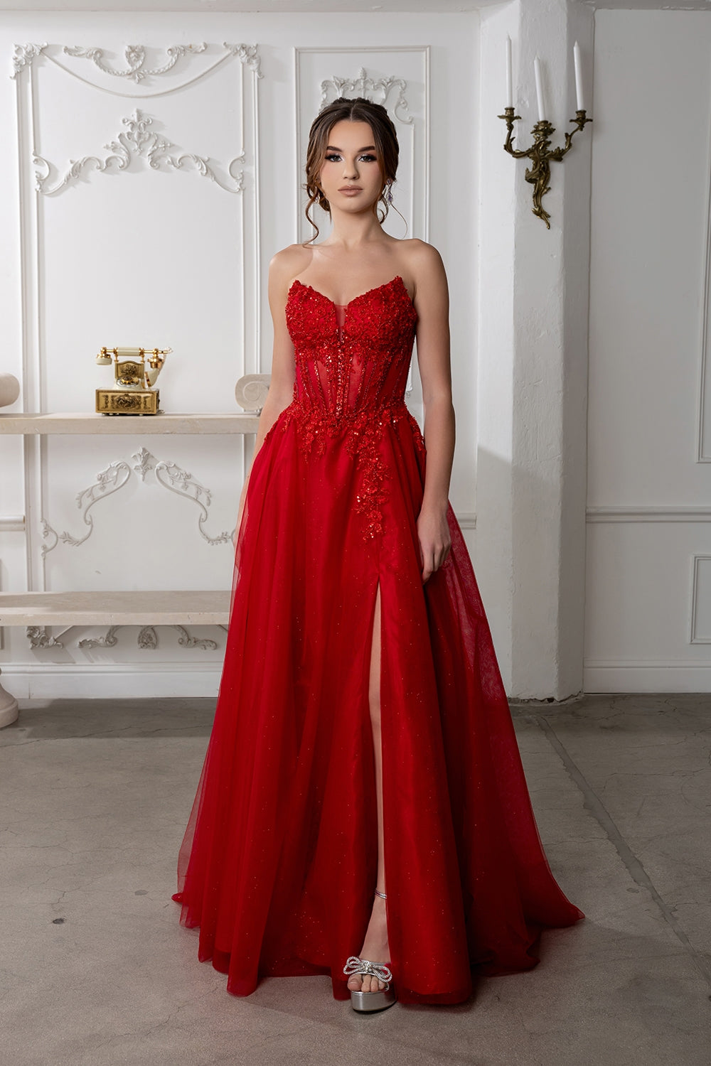 Vestido de Prom May Queen MQ2222 - RED