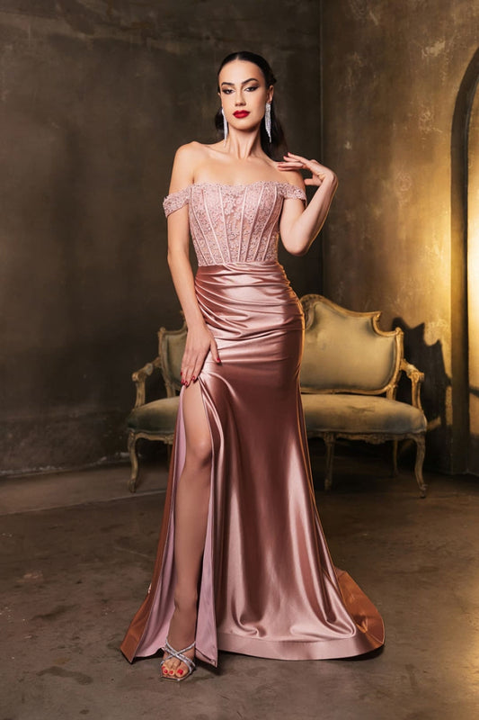 Vestido de Prom May Queen MQ2146 - ROSE GOLD