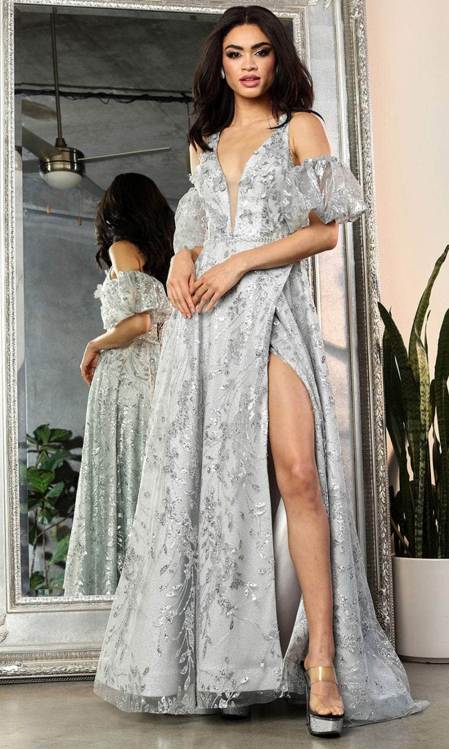 Vestido de Prom May Queen MQ2038 - SILVER