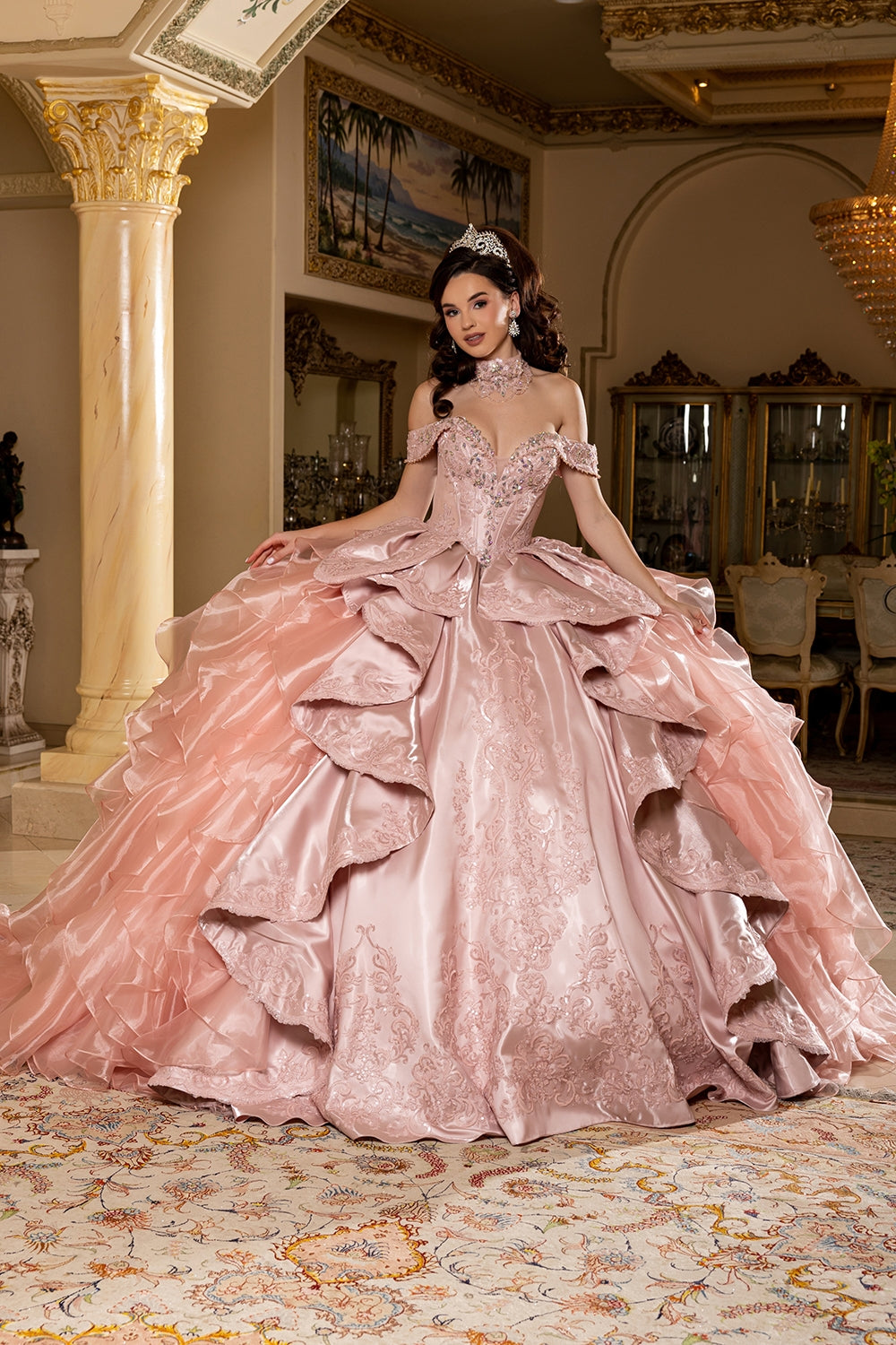 Vestido de XV Años Layla K LK300 - ROSE GOLD