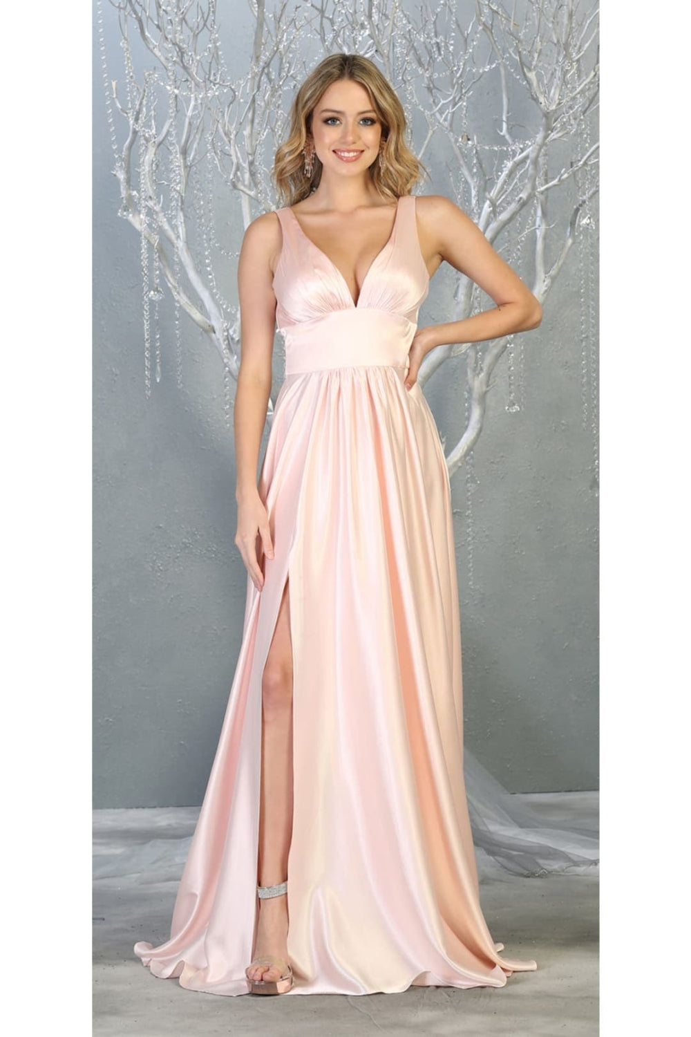 Vestido de Dama de Honor May Queen MQ1723 - BLUSH