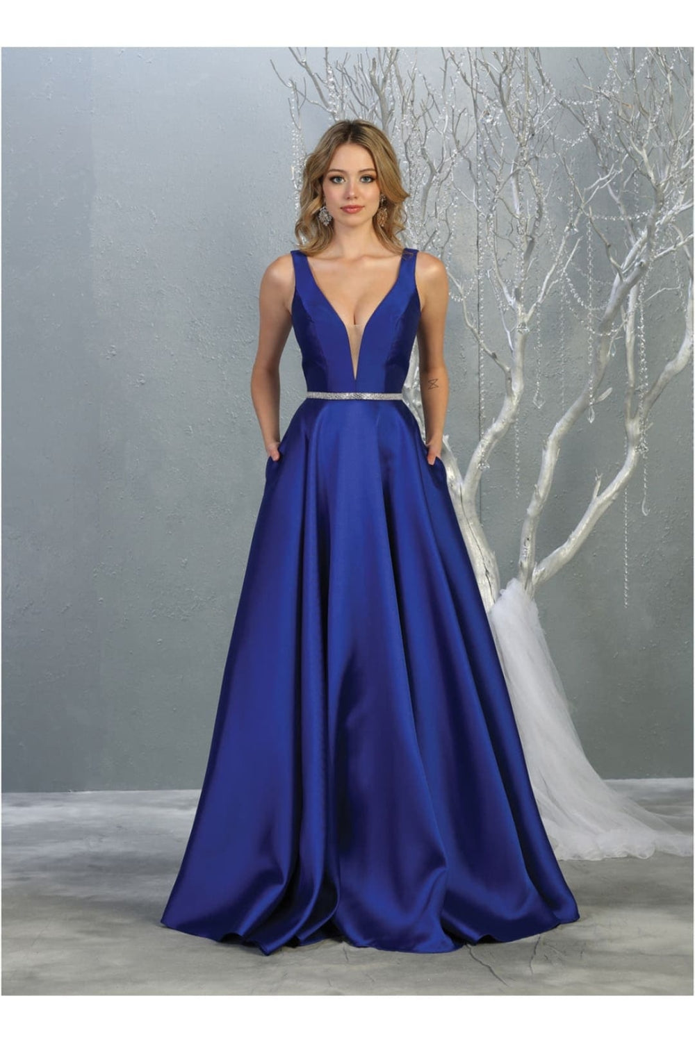 Vestido de Prom May Queen MQ1683 - ROYAL BLUE