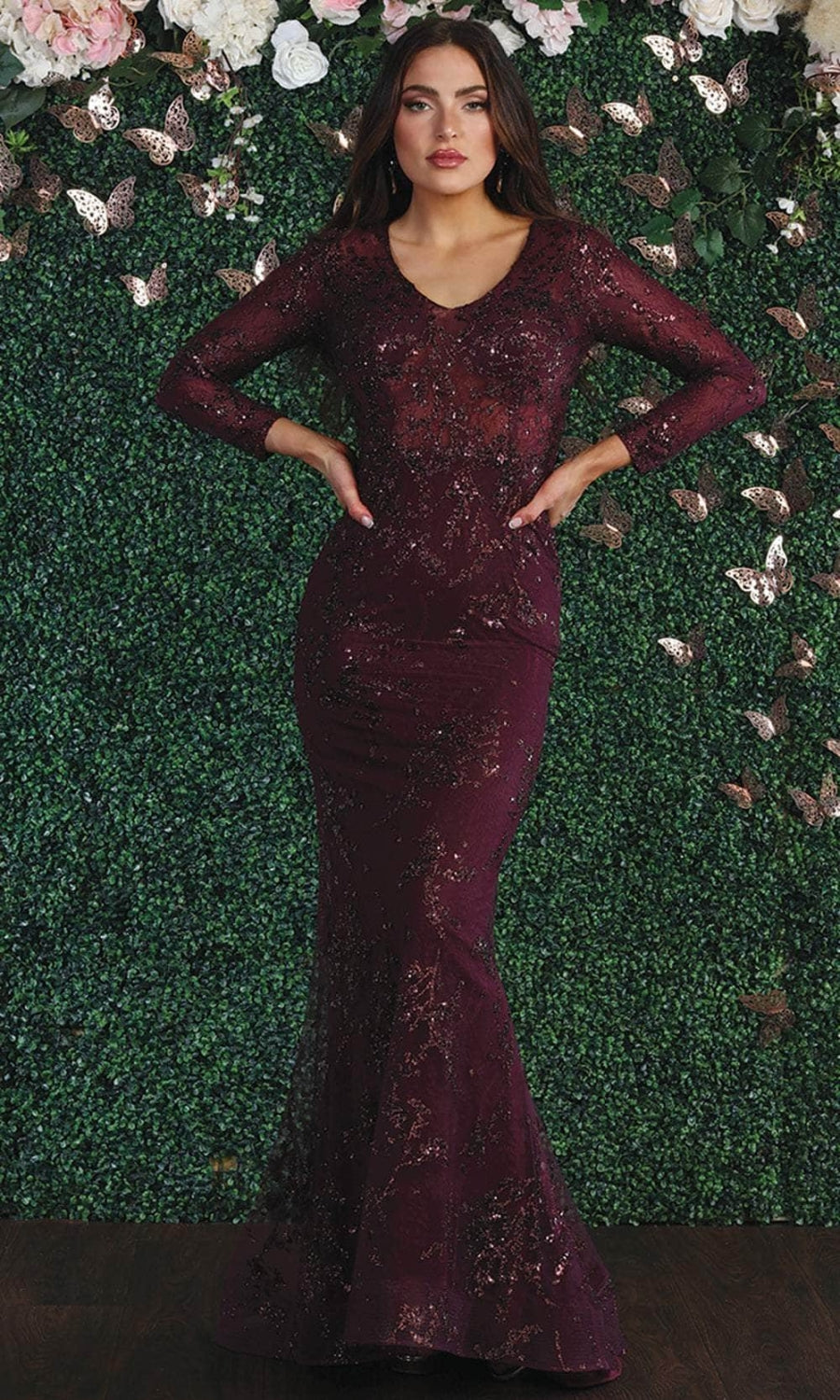 Vestido de Prom May Queen MQ1850 - EGGPLANT