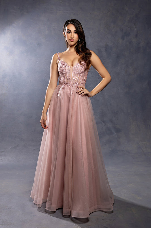 Vestido de Prom May Queen MQ2212 - BLUSH