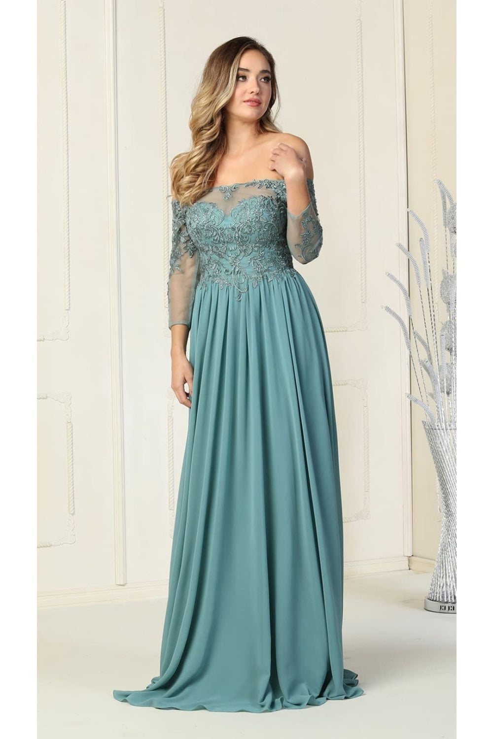 Vestido para Mamá de la Novia May Queen MQ1853 - SAGE
