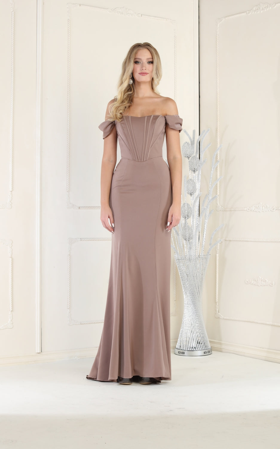 Vestido de Prom May Queen MQ1909 - MOCHA
