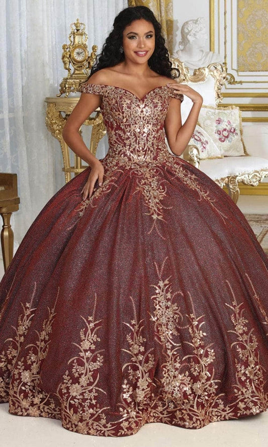 Vestido de XV Años Layla K LK220 - BURGUNDY