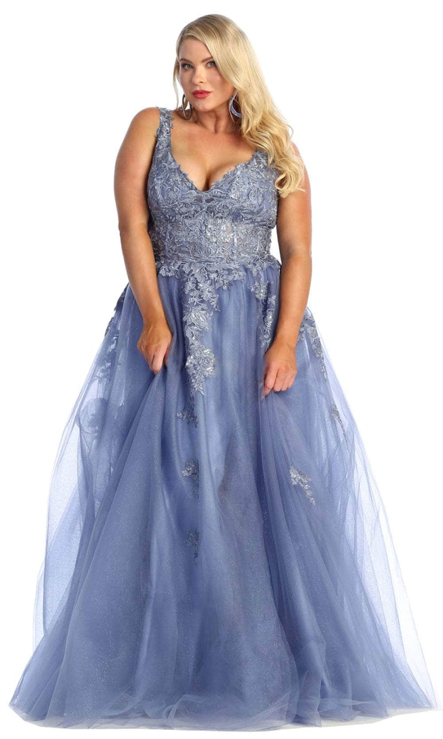 Vestido de Prom Royal Queen RQ7949 - DUSTY BLUE