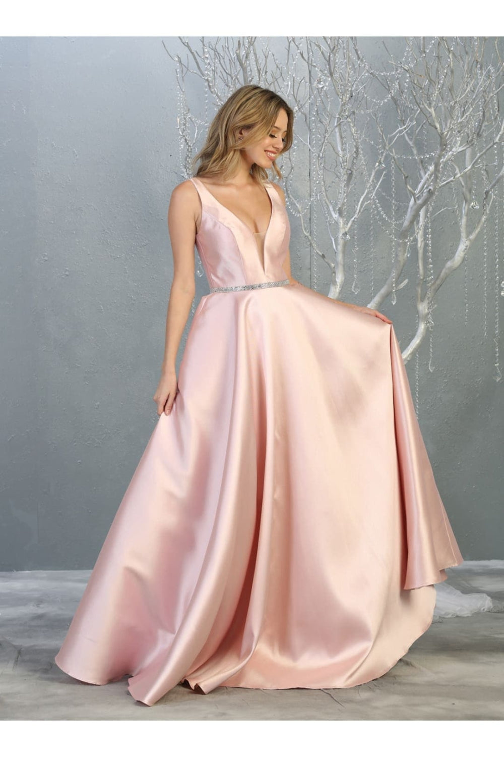 Vestido de Prom May Queen MQ1683 - BLUSH