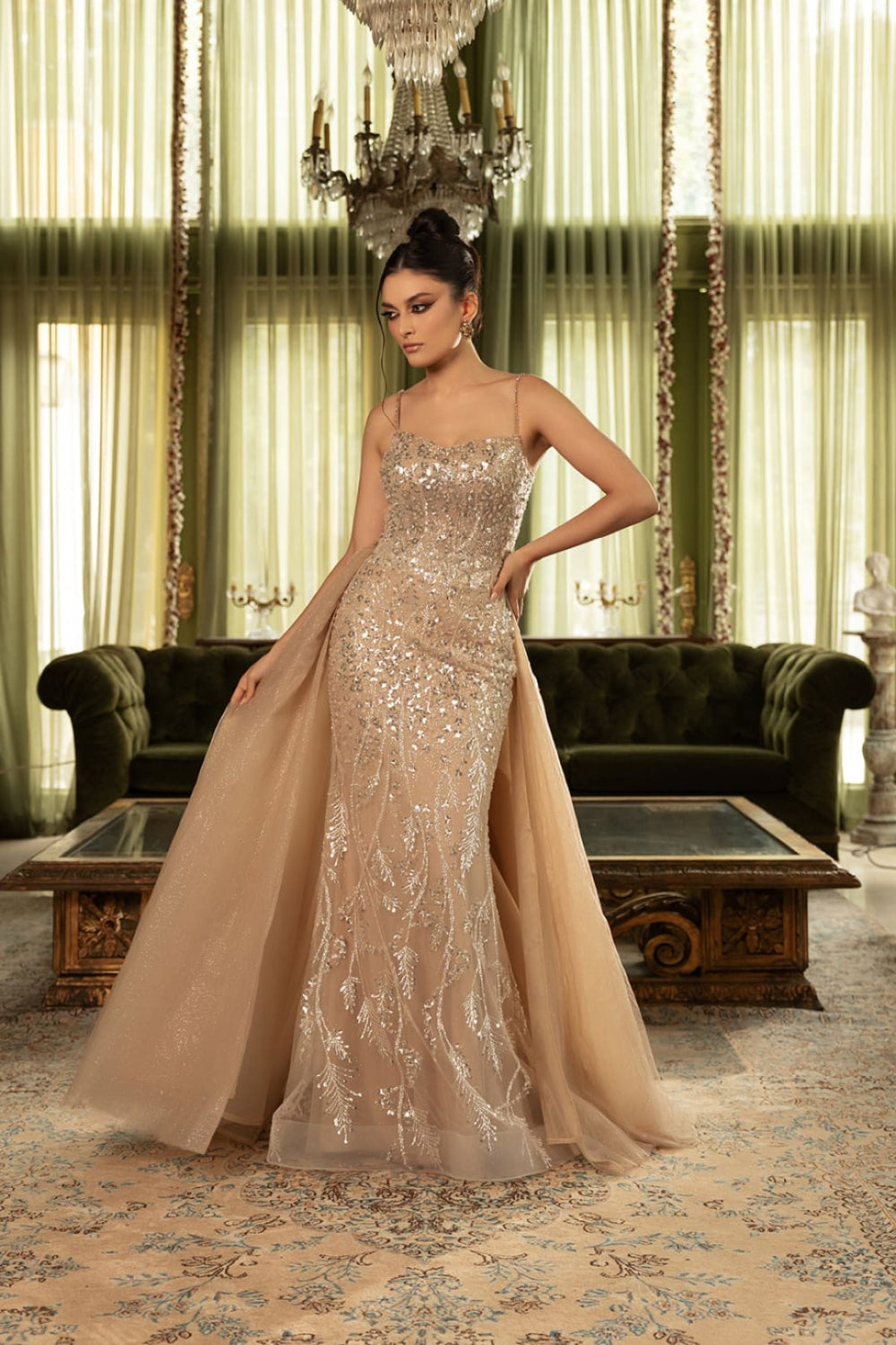 Vestido de Prom Royal Queen RQ8146 - CHAMPAGNE