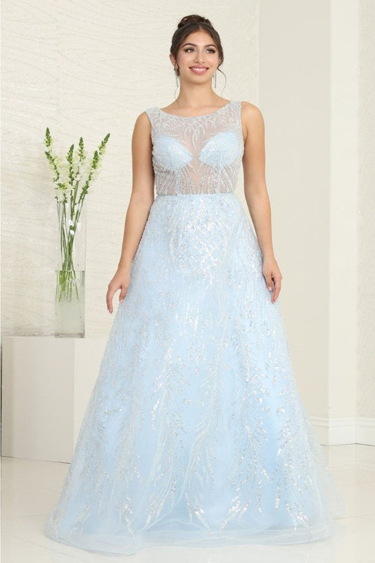 Vestido de Prom Royal Queen RQ8081 - BABY BLUE