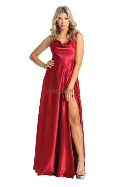 Vestido de Prom May Queen MQ1901 - BURGUNDY