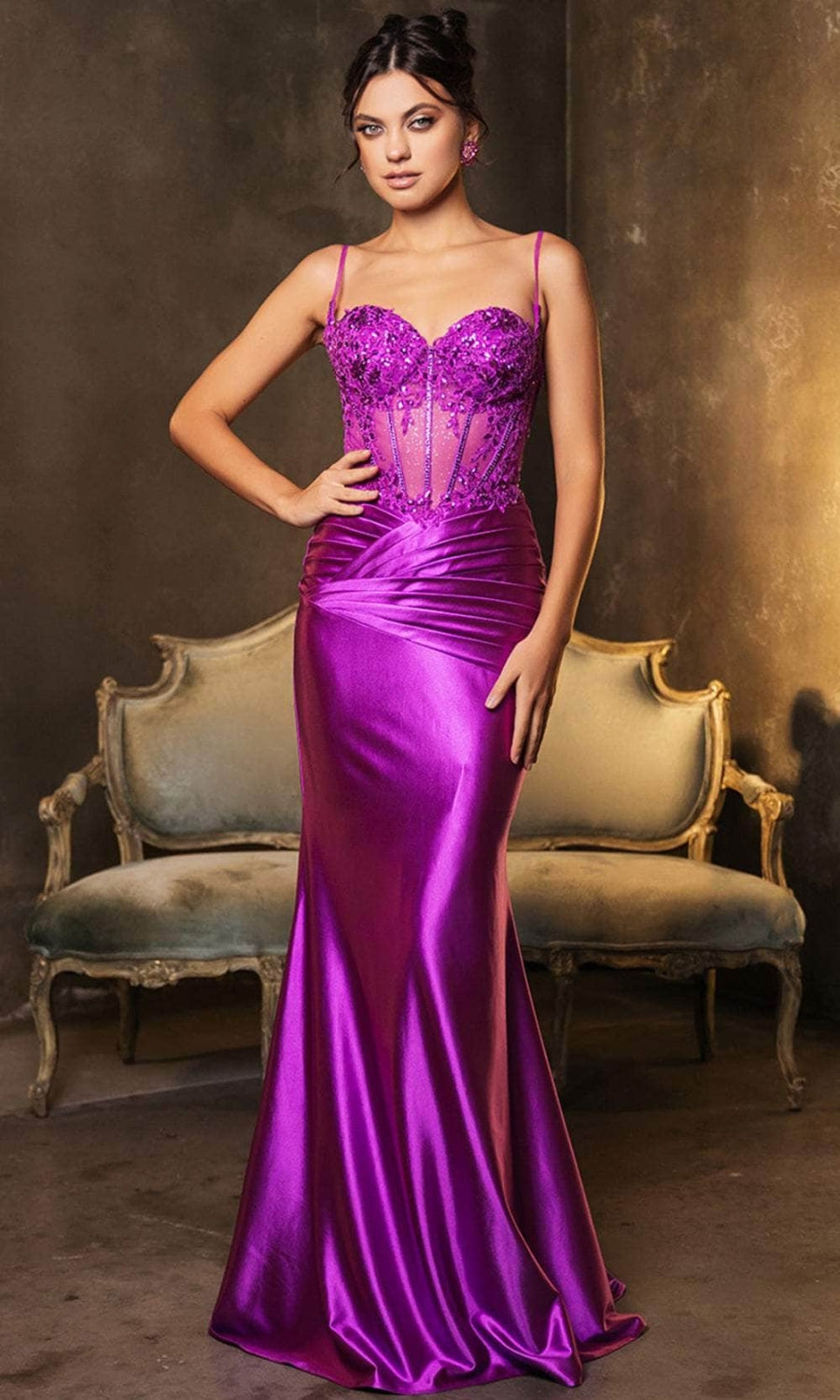 Vestido de Prom May Queen MQ2139 - VIOLET