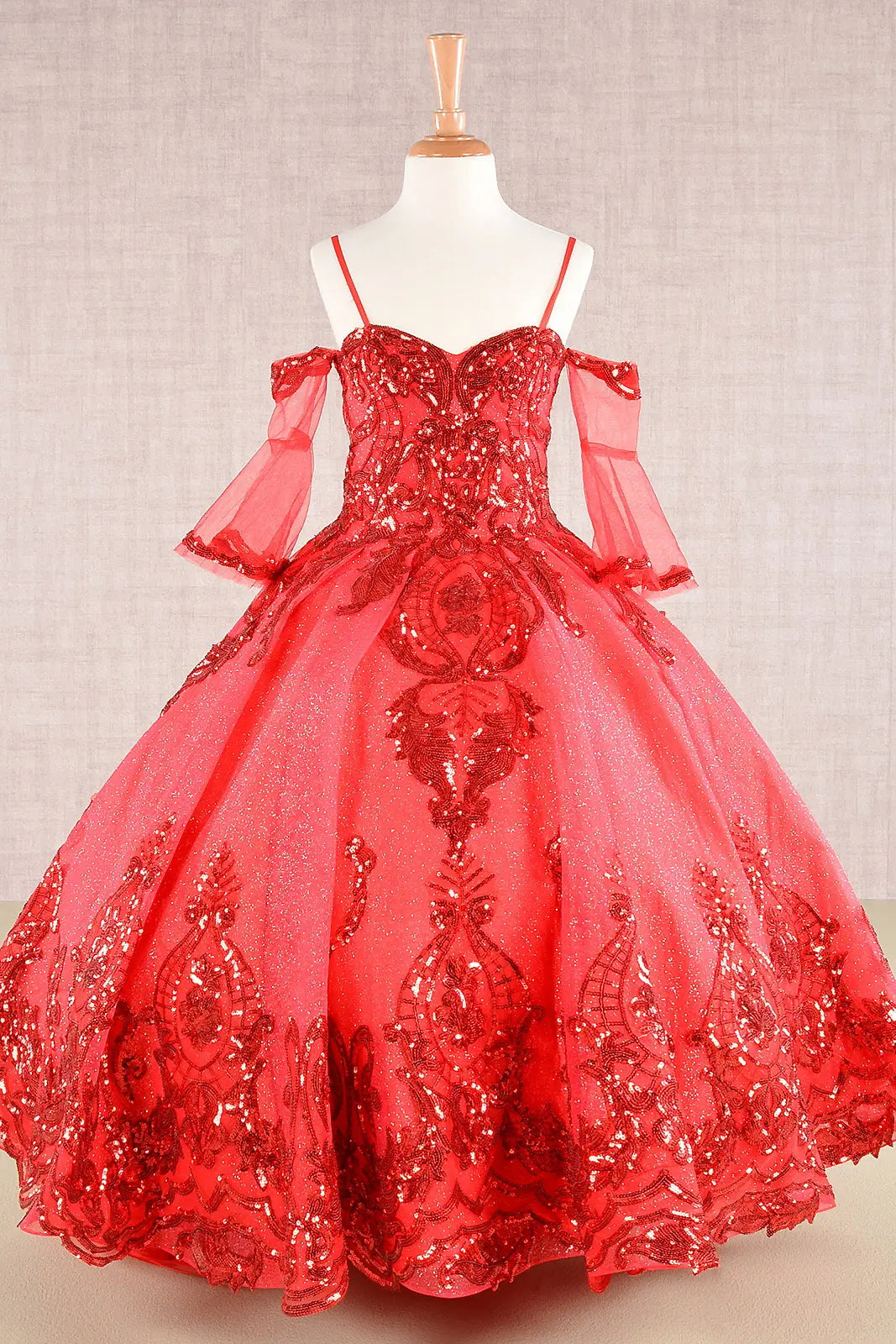 Vestido de Niña Elizabeth K GK104 - RED
