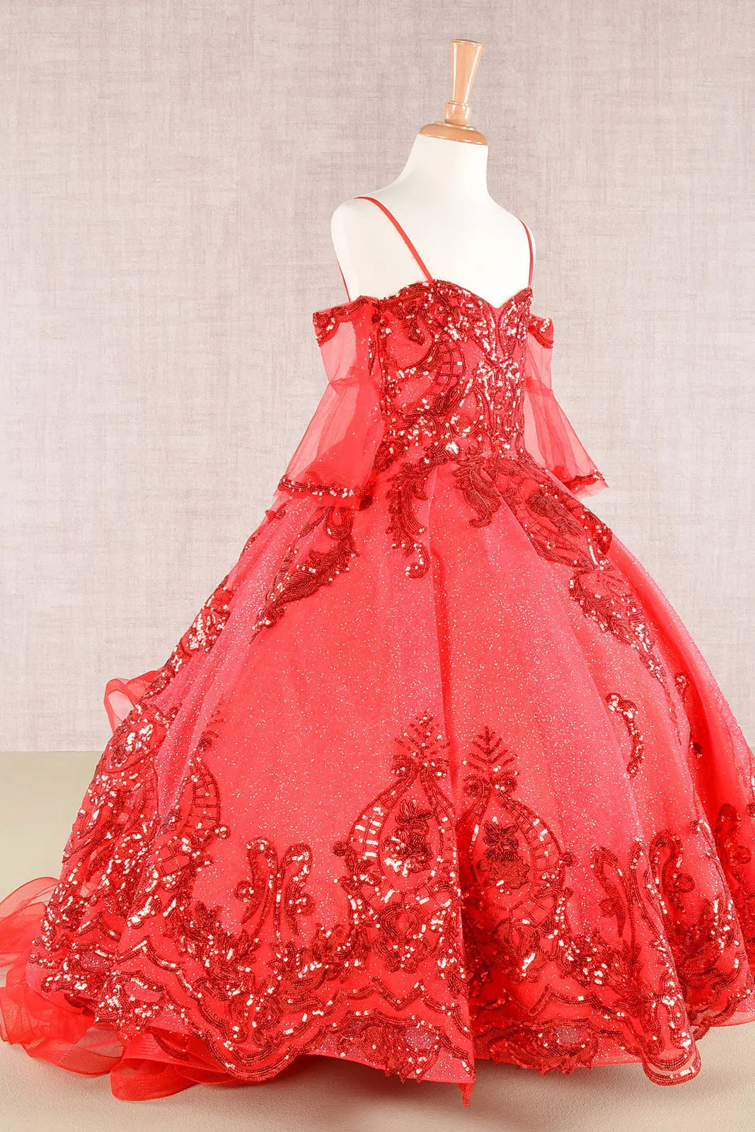 Vestido de Niña Elizabeth K GK104 - RED