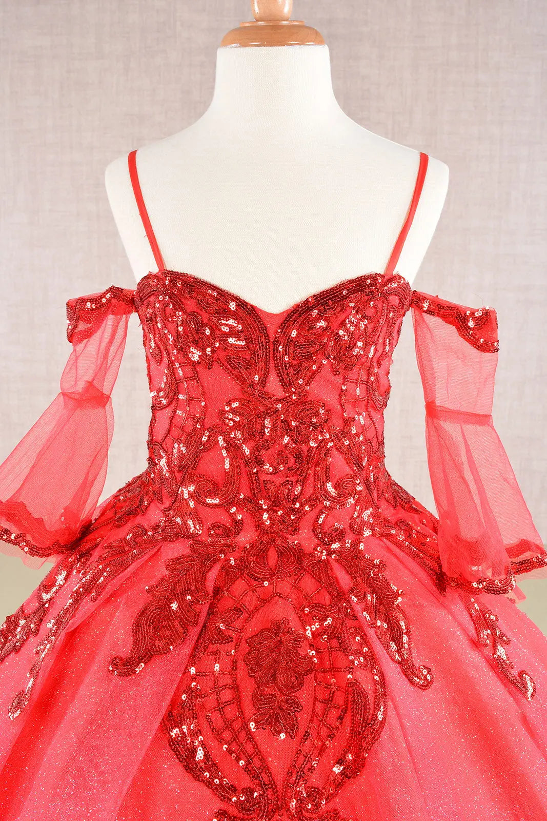 Vestido de Niña Elizabeth K GK104 - RED