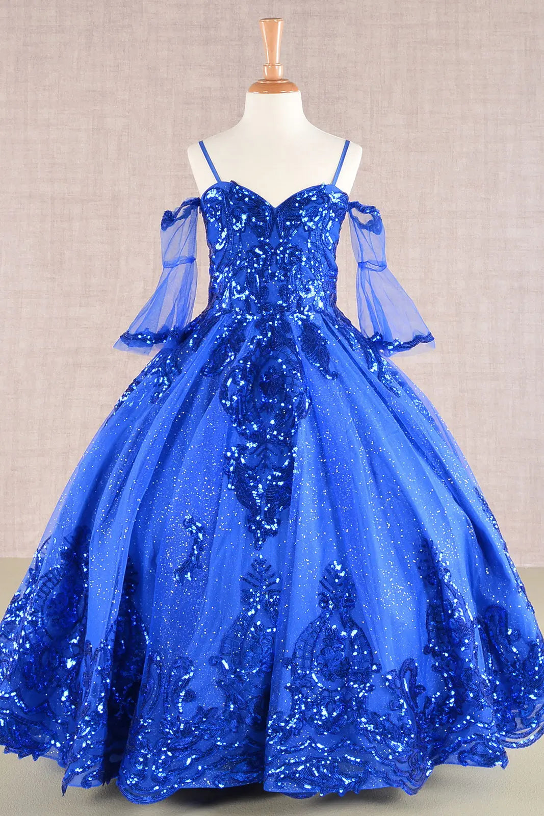 Vestido de Niña Elizabeth K GK104 - ROYAL BLUE