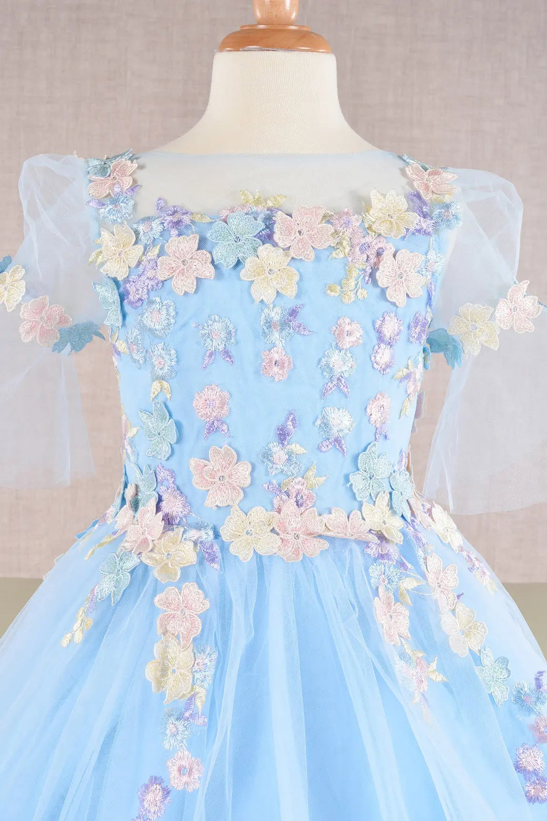 Vestido de Niña Elizabeth K GK107 - BABY BLUE