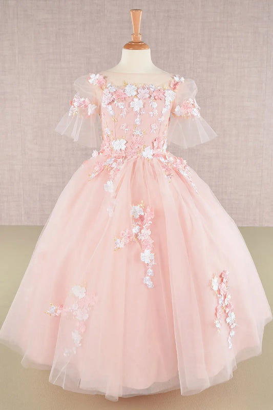 Vestido de Niña Elizabeth K GK107 - BLUSH