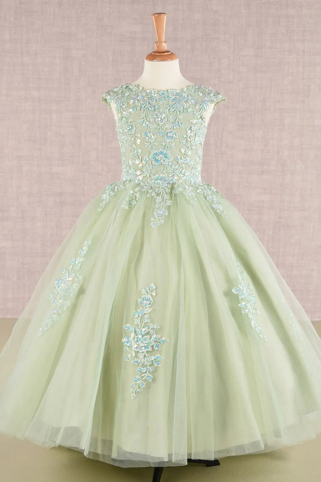 Vestido de Niña Elizabeth K GK108 - SAGE