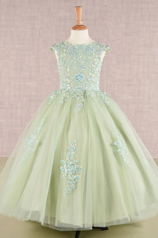 Vestido de Niña Elizabeth K GK108 - SAGE