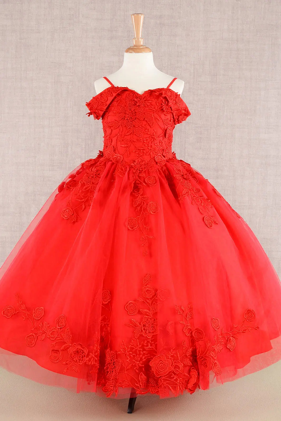 Vestido de Niña Elizabeth K GK112 - RED