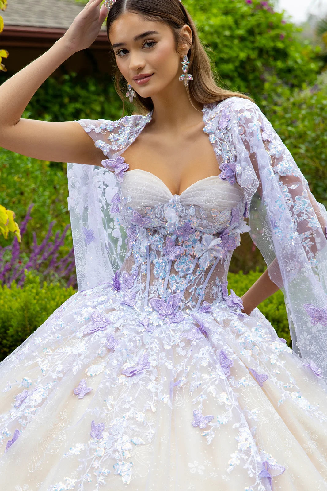 Vestido de XV Años GLS by Gloria GL3501 - LILAC/CHAMPAGNE