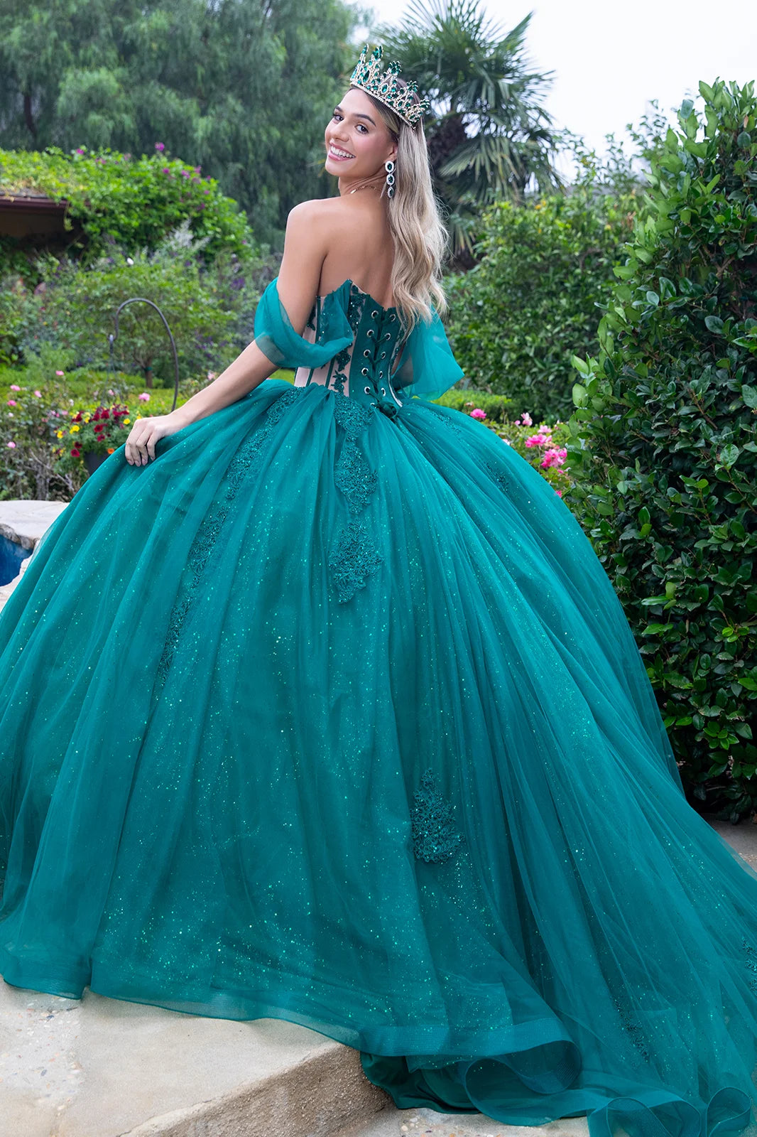 Vestido de XV Años GLS by Gloria GL3502 - GREEN