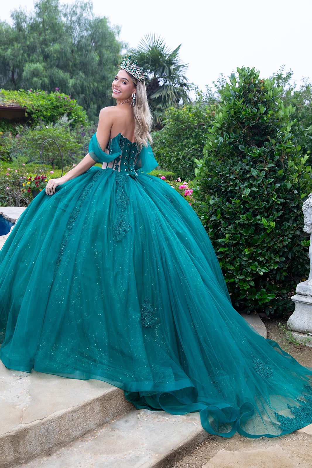 Vestido de XV Años GLS by Gloria GL3502 - GREEN