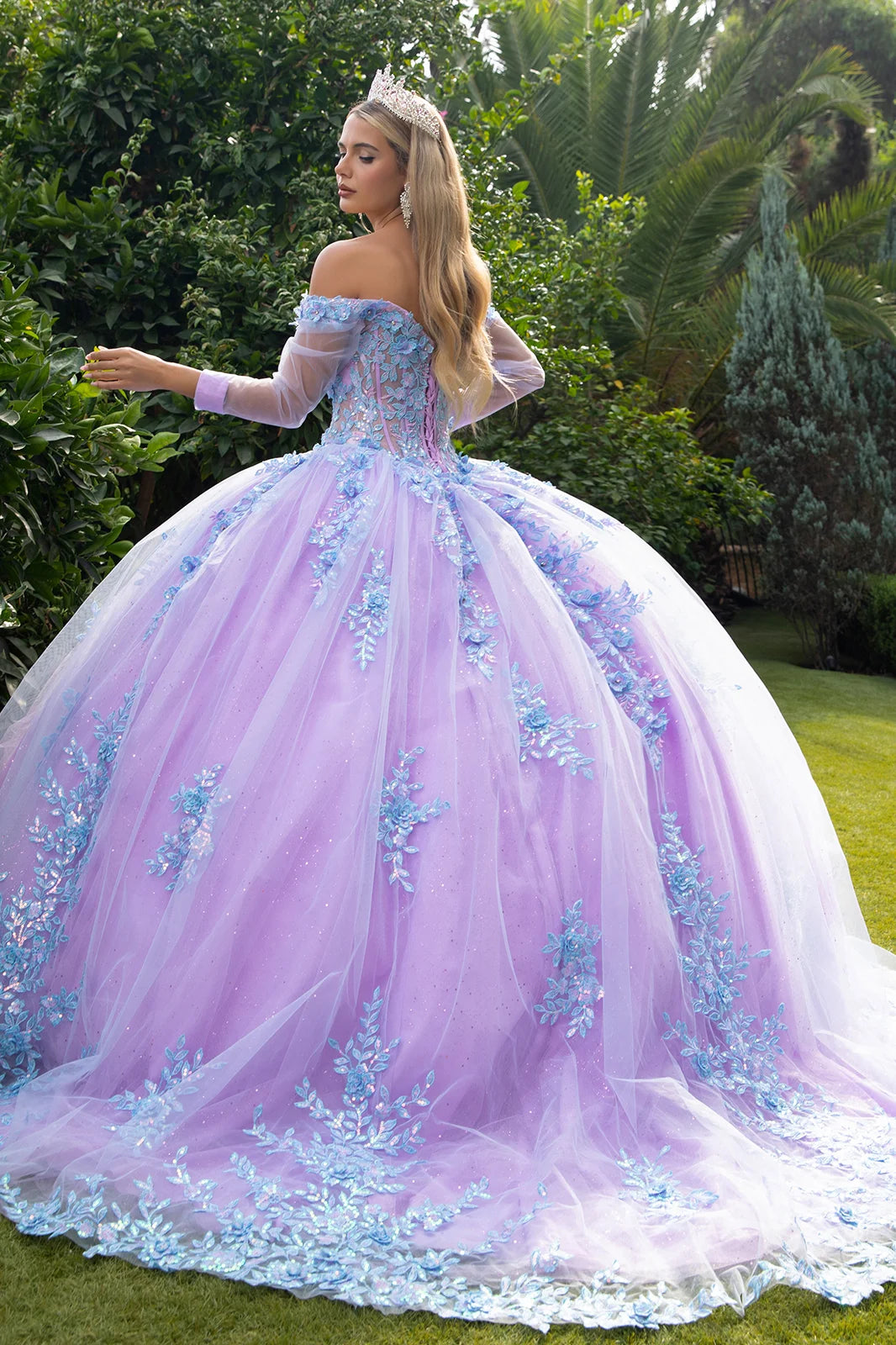 Vestido de XV Años GLS by Gloria GL3503 - LILAC/BLUE