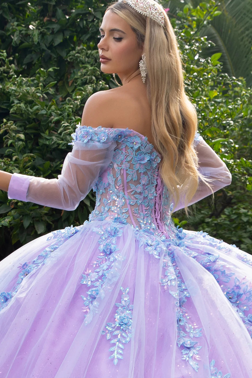 Vestido de XV Años GLS by Gloria GL3503 - LILAC/BLUE