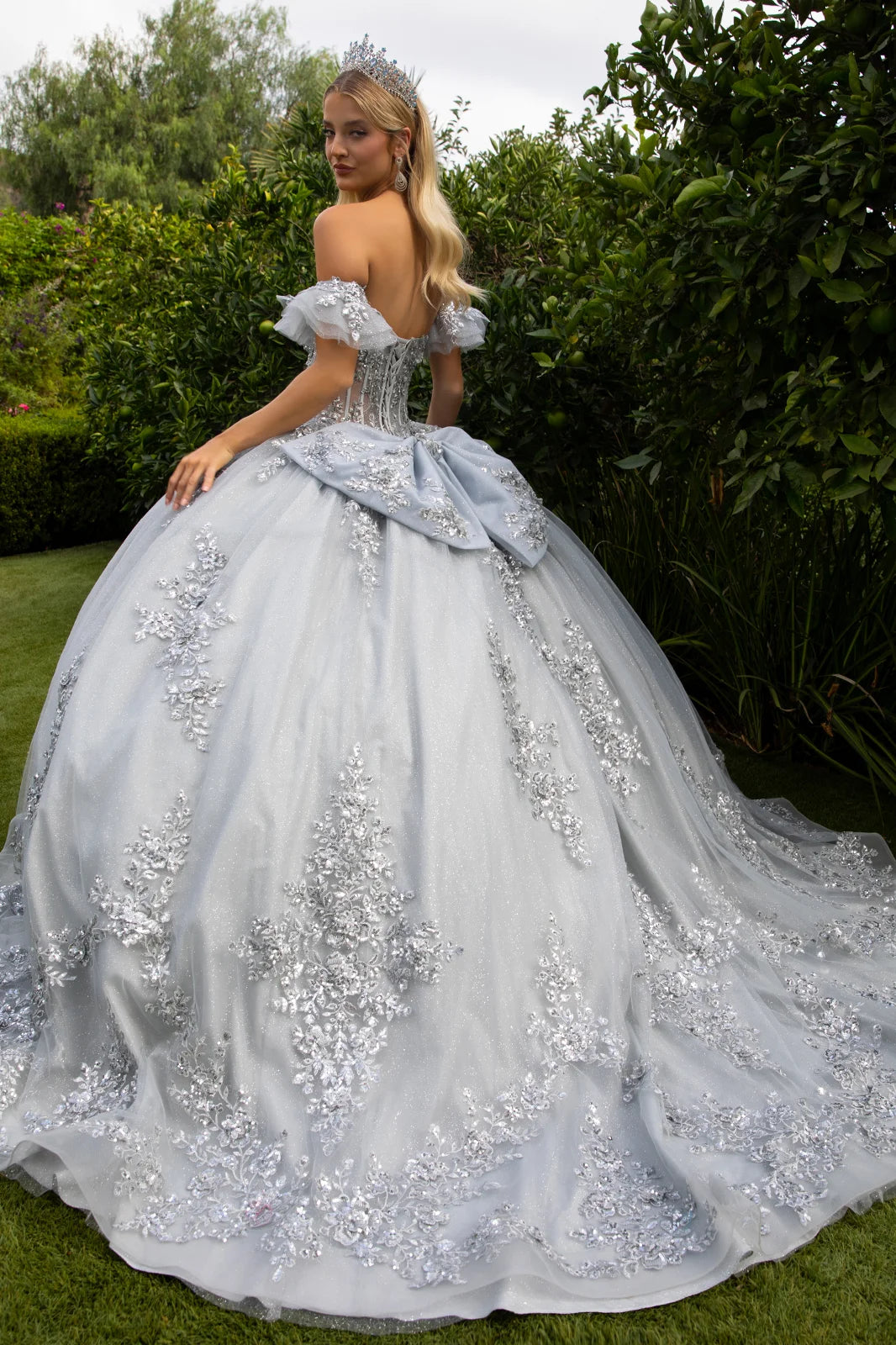 Vestido de XV Años GLS by Gloria GL3519 - SILVER