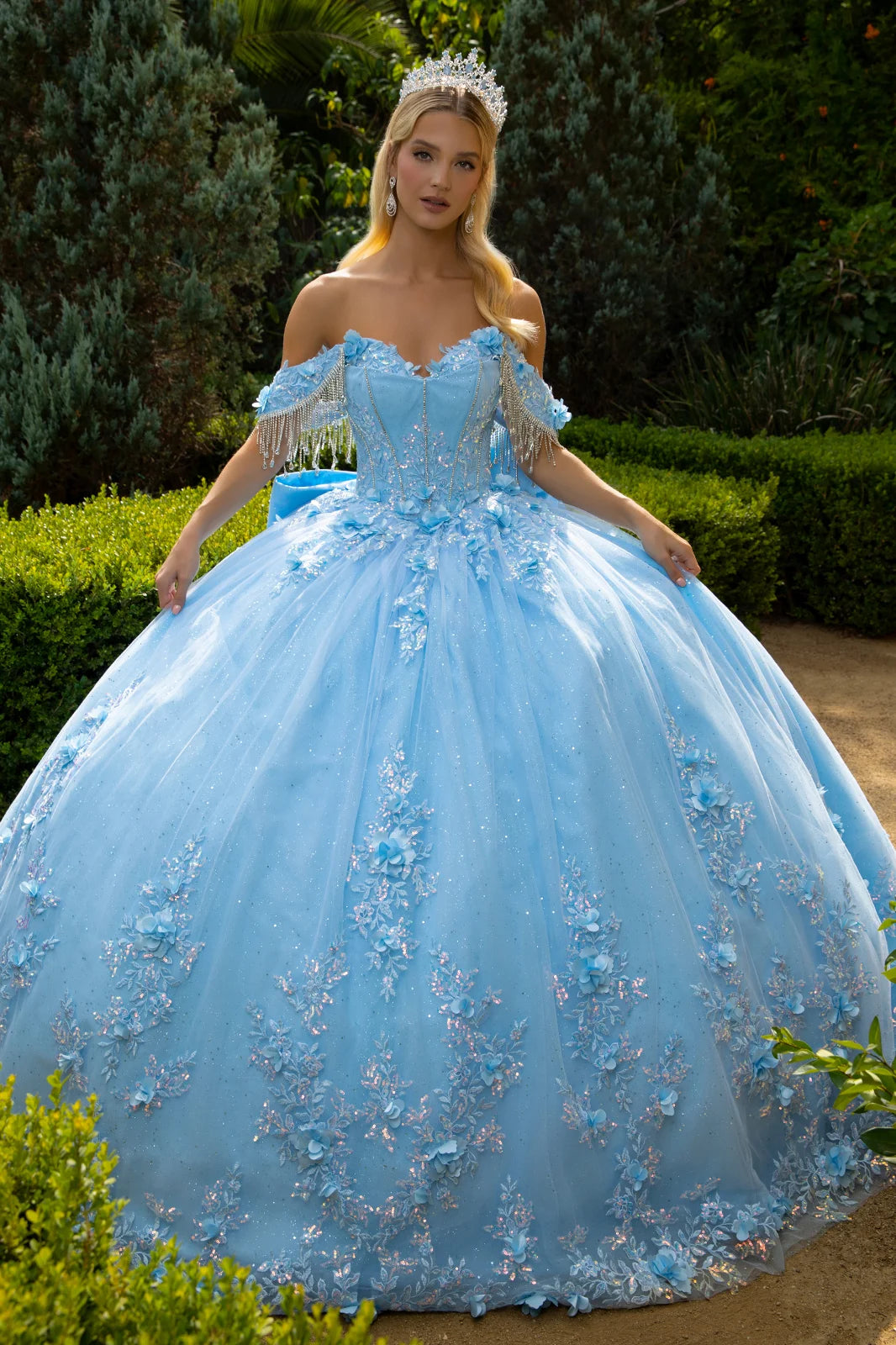 Vestido de XV Años GLS by Gloria GL3525 - BLUE