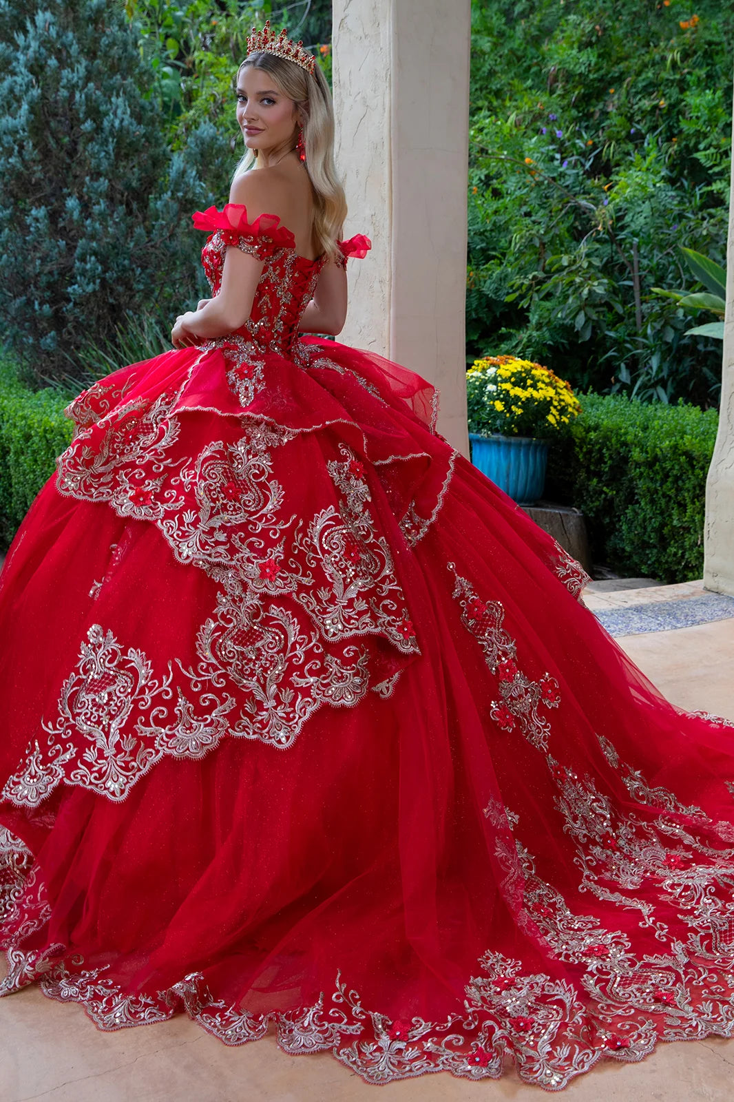 Vestido de XV Años GLS by Gloria GL3528 - RED