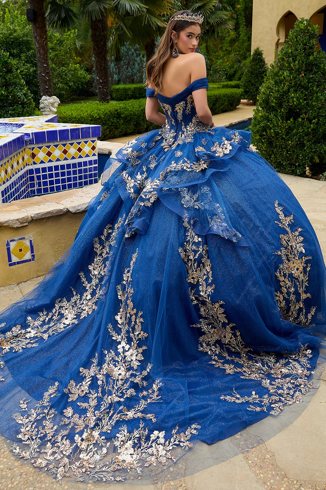 Vestido de XV Años GLS by Gloria GL3552 - NAVY