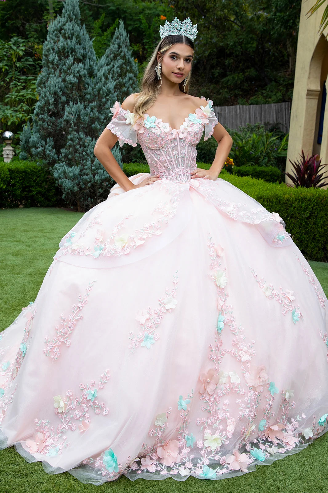Vestido de XV Años GLS by Gloria GL3554 - BLUSH