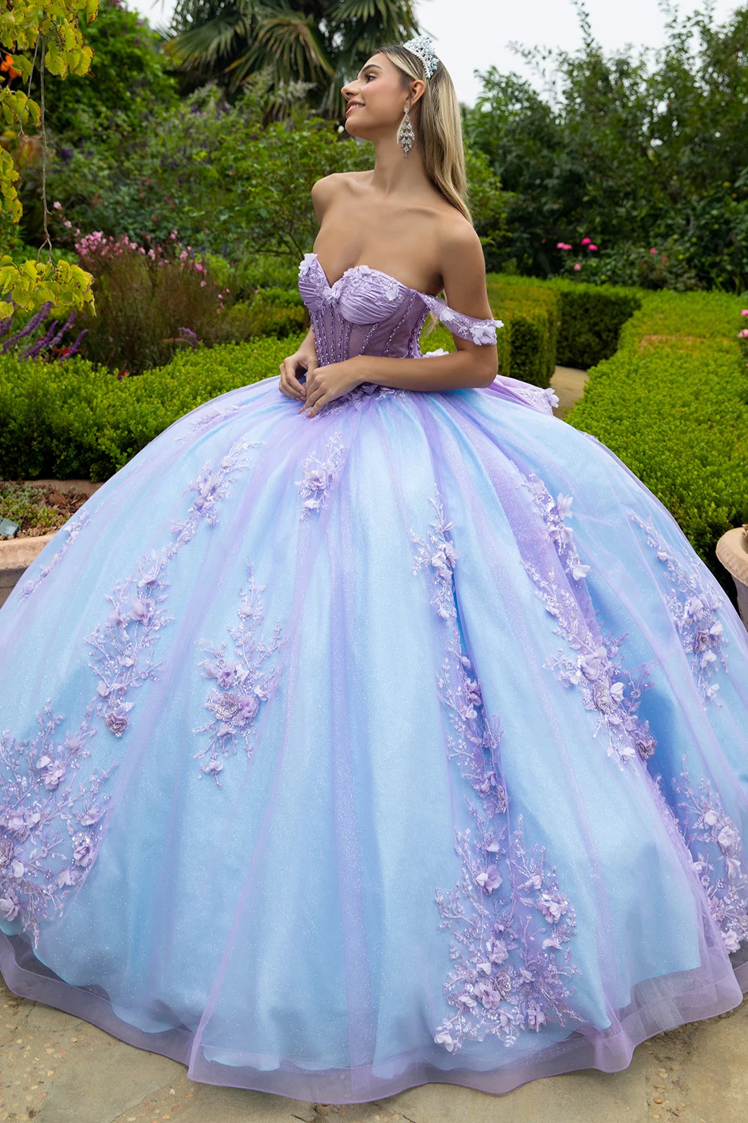 Vestido de XV Años GLS by Gloria GL3576 - PURPLE