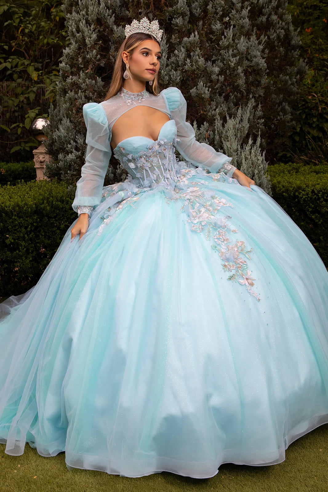 Vestido de XV Años GLS by Gloria GL3577 - ICE BLUE