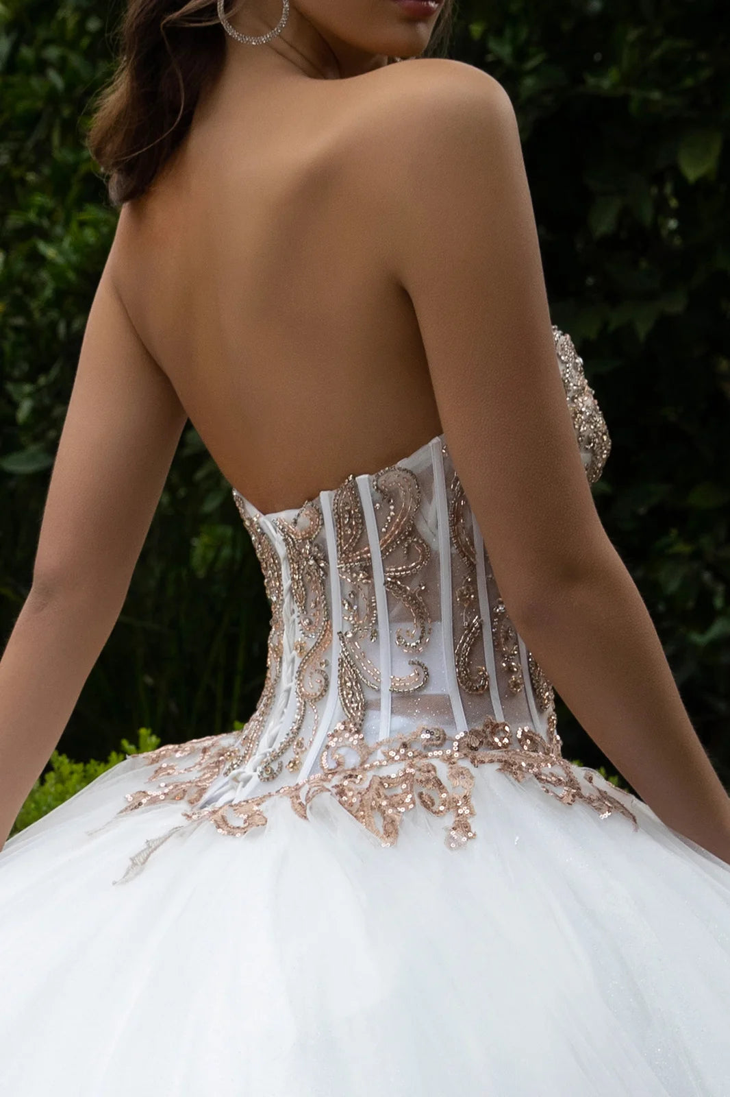 Vestido de XV Años GLS by Gloria GL3578 - IVORY/GOLD