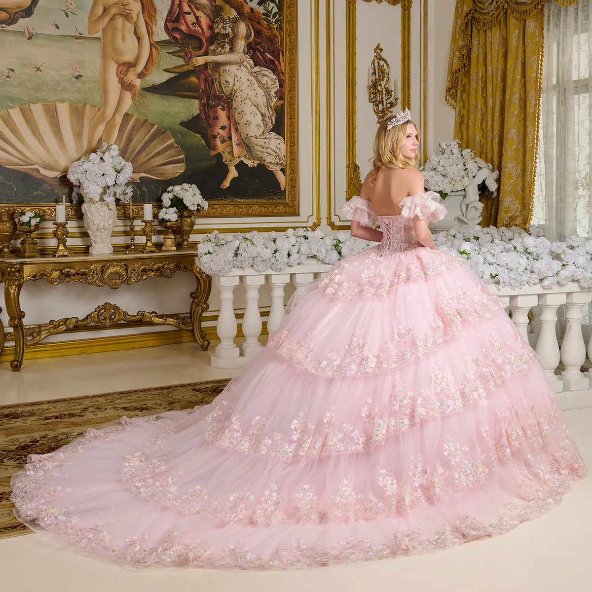 Vestido de XV Años Elizabeth K GL3650 - BABY PINK
