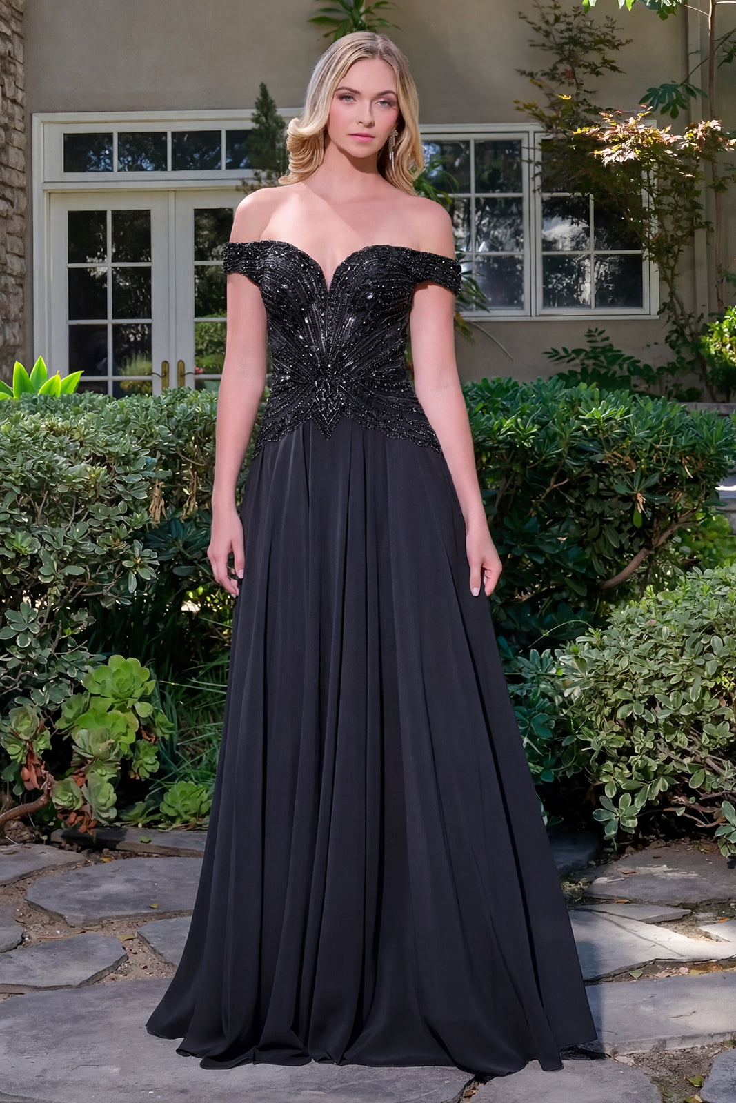 Vestido para Mamá de la Novia GLS by Gloria GL3738 - BLACK
