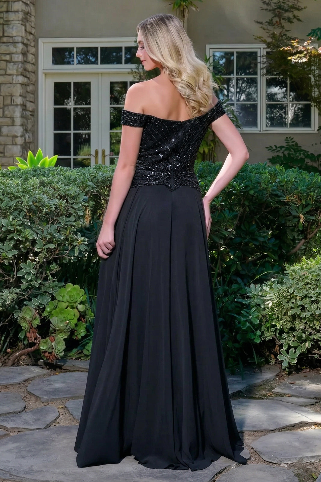 Vestido para Mamá de la Novia GLS by Gloria GL3738 - BLACK