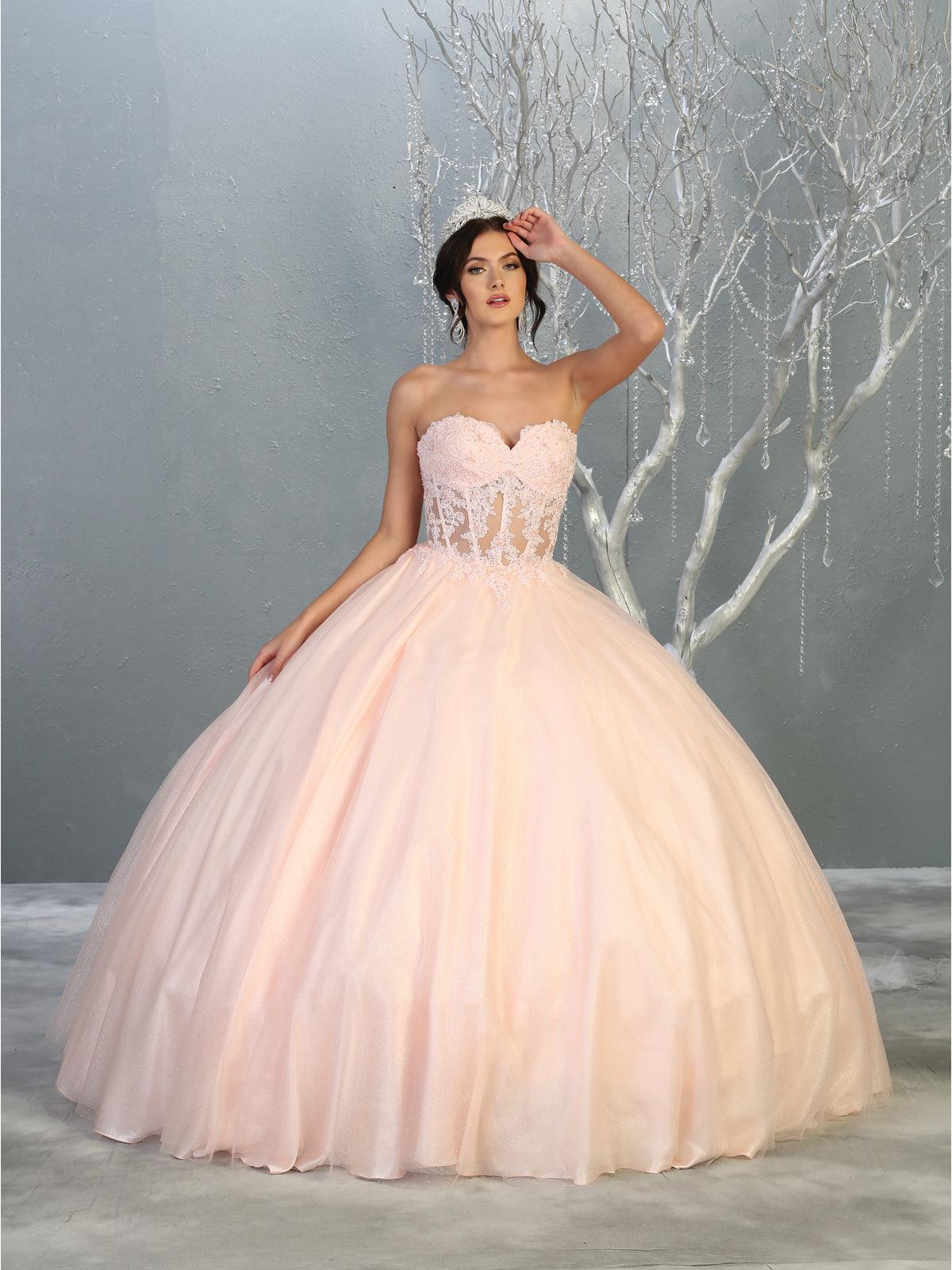 Vestido de XV Años Layla K LK141 - BLUSH